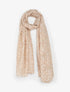Foulard à petites fleurs irisées - Beige - 4