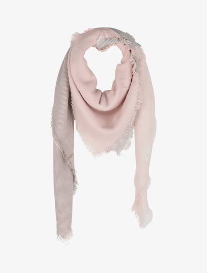 Foulard color block - Rose - 1