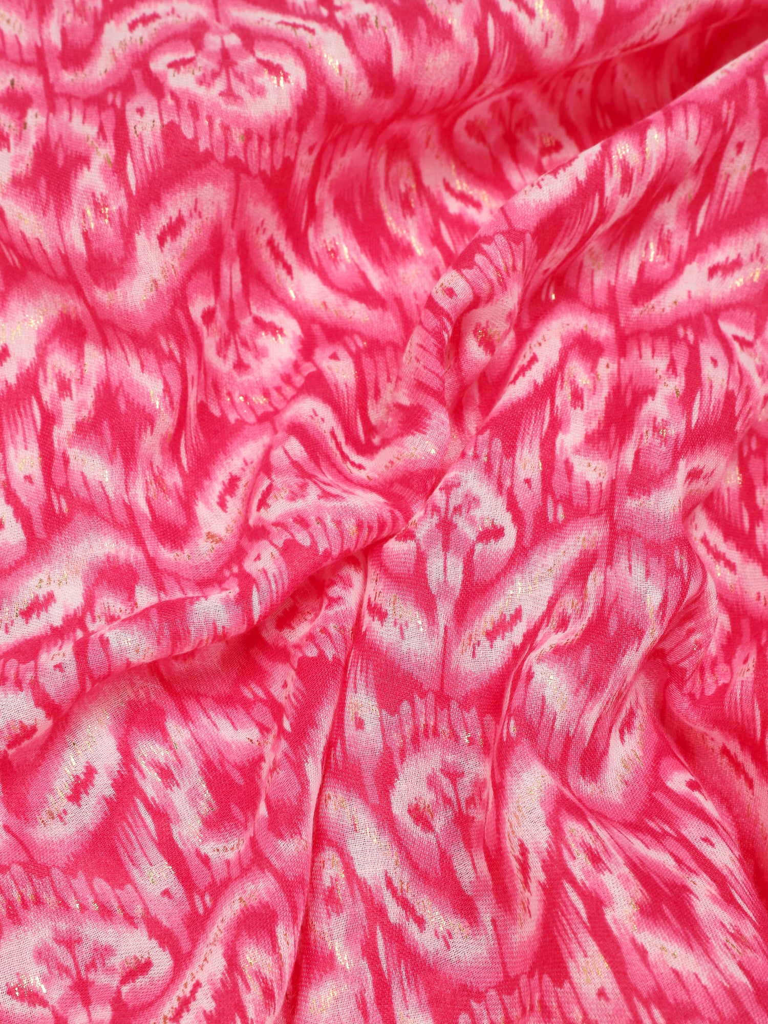 Foulard irisé imprimé psychédélique - Fuschia - 3