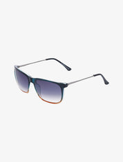Lunettes de soleil forme rectangulaire - Vert/camel - 2