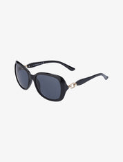 Lunettes de soleil forme ovale - Noir - 1