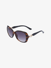 Lunettes de soleil forme ovale - Marron - 1