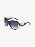 Lunettes ovales oversize - Noir/or - 2