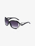 Lunettes ovales oversize - Noir/argent - 2