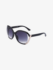 Lunettes de soleil rondes oversize - Or - 2