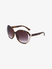 Lunettes de soleil rondes oversize - Léopard - 1
