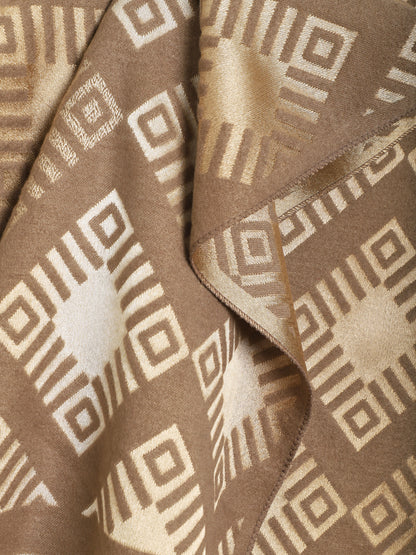 Echarpe motifs géométriques - Taupe - 3