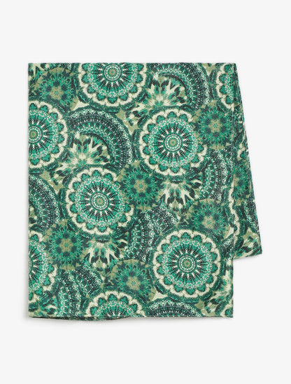Foulard à motif rosace - Vert - 2