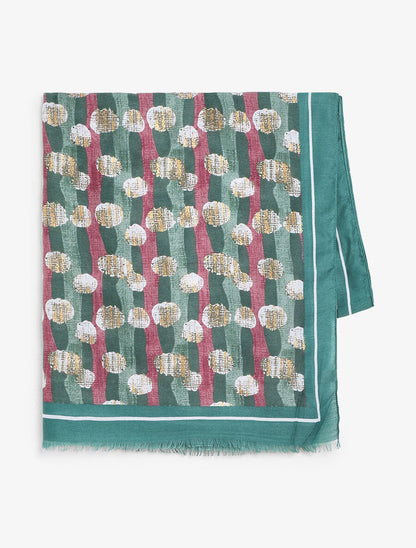Foulard à imprimé graphique - Vert - 2
