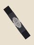 Ceinture élastiquée boucle graphique - Noir/argent - 1