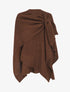 Châle en maille à paillettes - Marron - 1