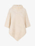 Poncho uni effet angora - Beige - 4