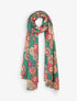 Foulard à imprimé rosaces irisées - Vert - 1