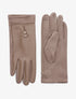 Gants unis bi-matière - Taupe - 1