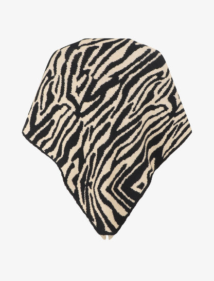 Châle motif tigré - Beige - 2