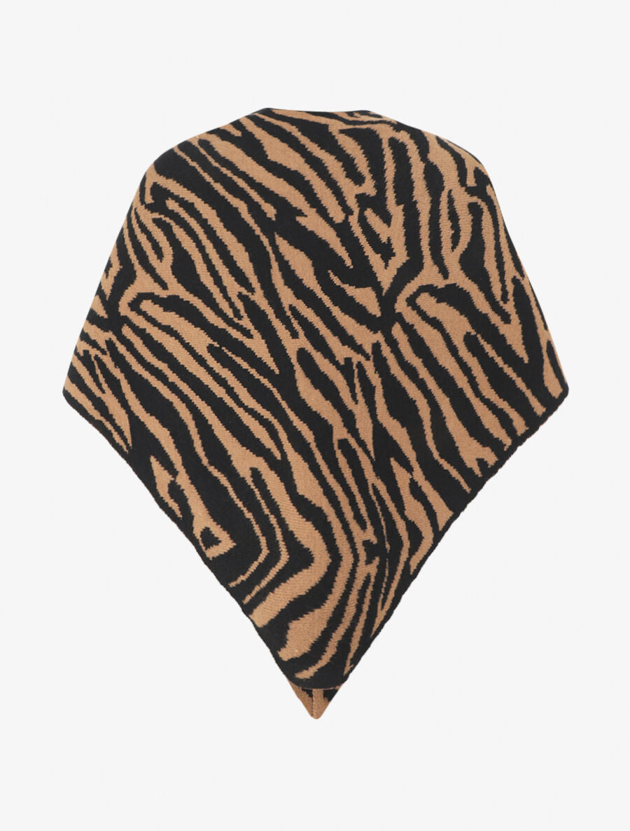 Châle motif tigré - Camel - 2