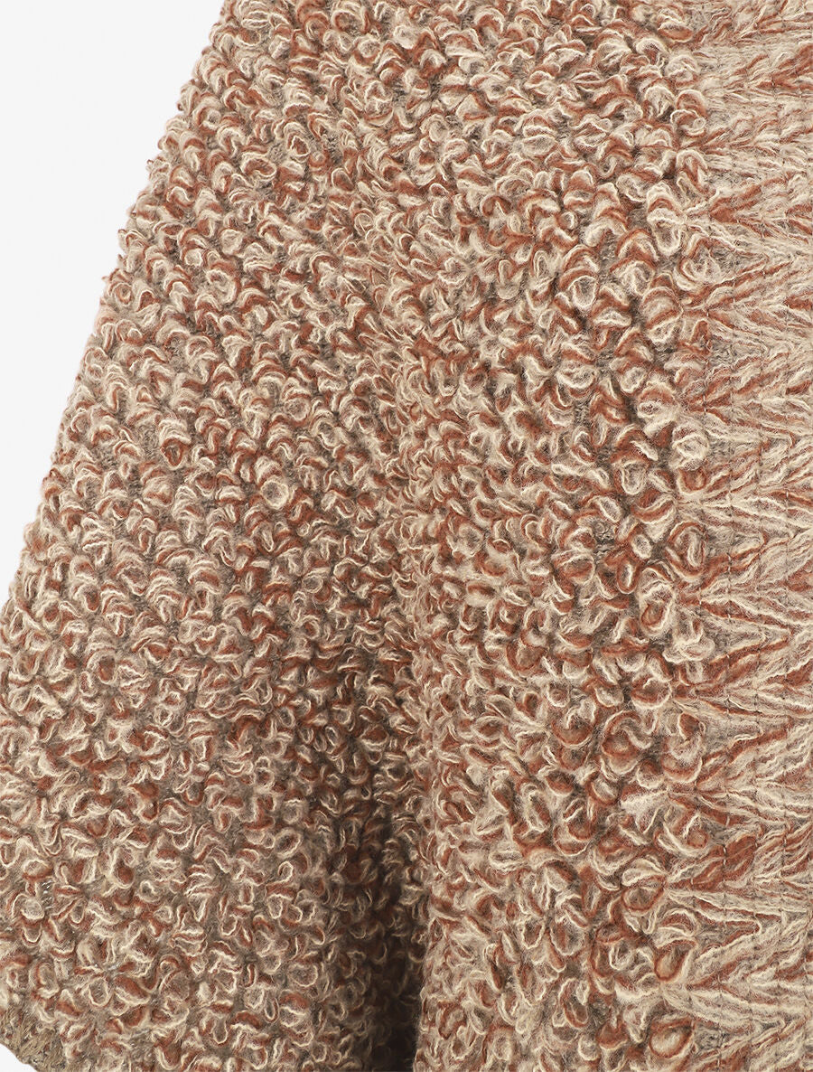 Châle uni reversible - Camel - 3