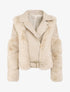 Perfecto en simili et fourrure synthétique - Beige - 4