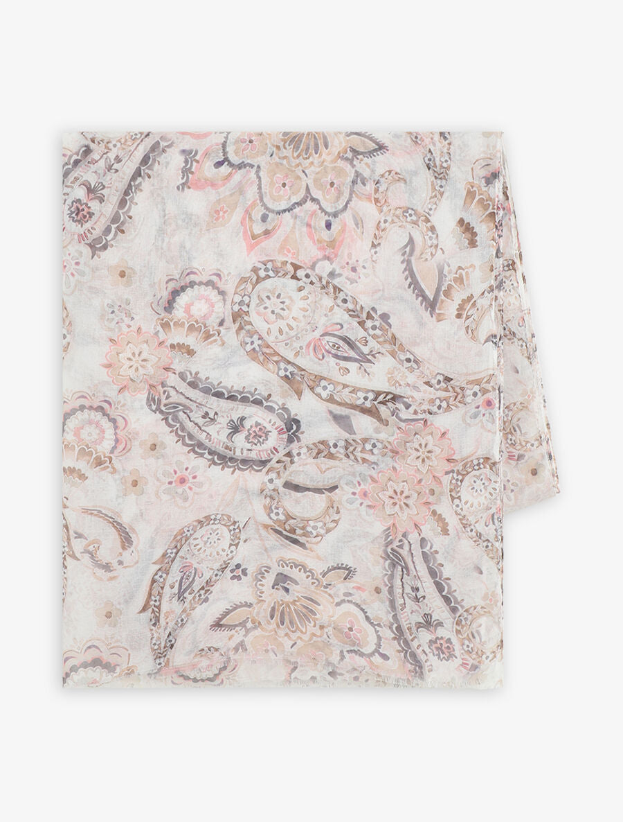 Foulard imprimé cachemire - Beige - 2