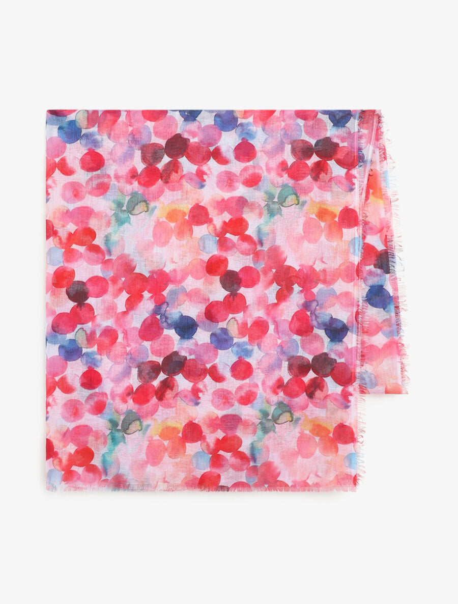 Foulard imprimé graphique - Rose - 2
