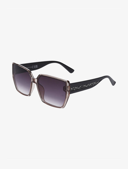 Lunettes de soleil carrés oversize - Camel - 3