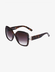 Lunettes de soleil rondes oversize - Léopard - 1