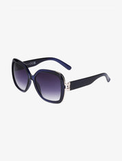 Lunettes de soleil rondes oversize - Bleu - 3