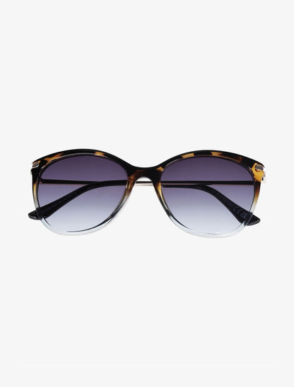 Lunettes de soleil rondes - Marron - 2