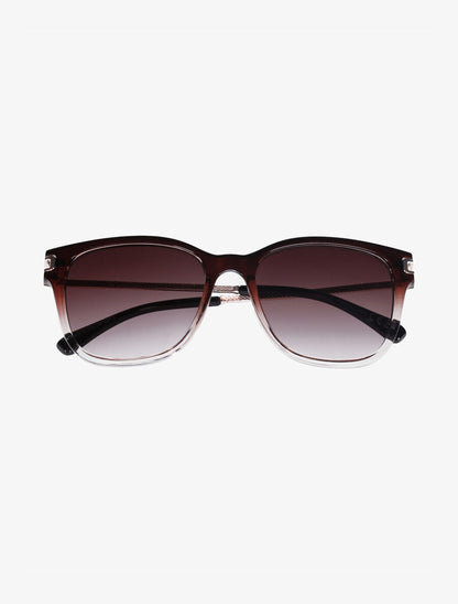 Lunettes de soleil forme carré - Camel - 2