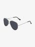 Lunettes de soleil aviateur - Noir/argent - 3