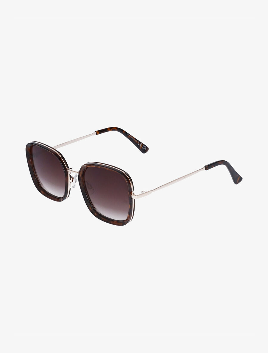 Lunettes de soleil forme carrée - Marron - 3