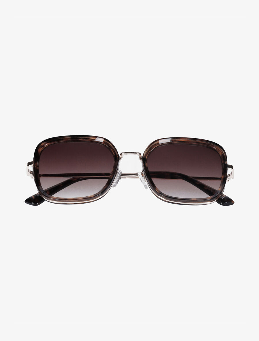 Lunettes de soleil forme carrée - Marron - 2
