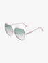 Lunettes octogonales oversize - Rose - 1