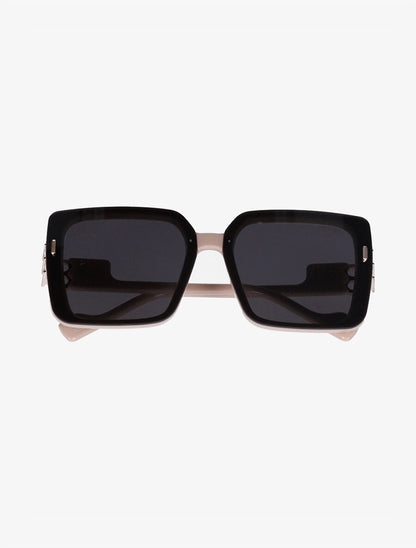 Lunettes de soleil carrées - Rose - 2