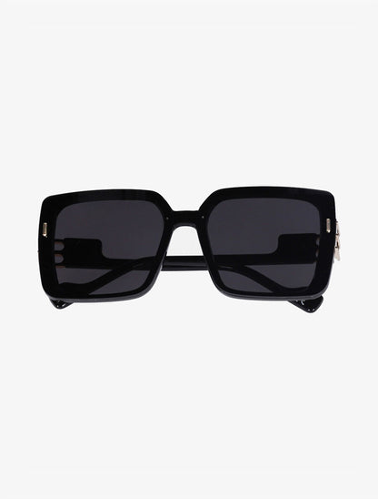 Lunettes de soleil carrées - Noir - 2