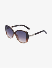 Lunettes de soleil oversize ronde - Camel - 1