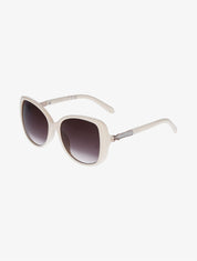 Lunettes de soleil oversize ronde - Beige - 3