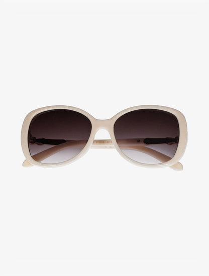 Lunettes de soleil oversize ronde - Beige - 2