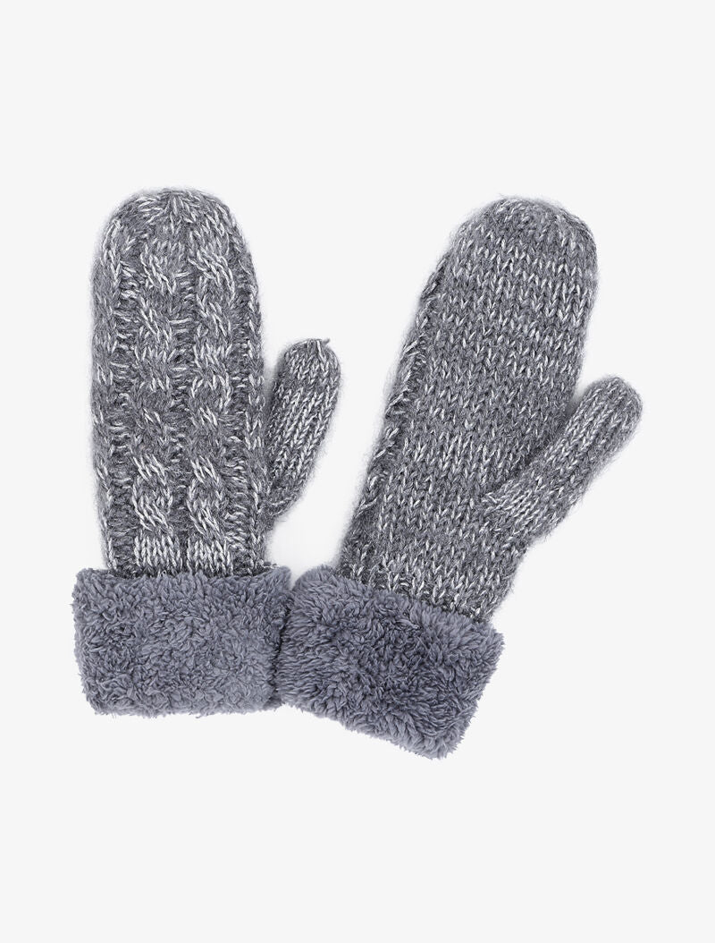 Moufles en maille irisés - Gris - 3