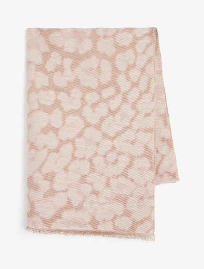 Foulard irisé imprimé guépard - Taupe - 2