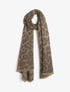 Foulard irisé imprimé guépard - Marron - 1
