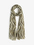 Foulard à imprimé vagues fondus irisées - Kaki - 4