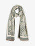 Foulard épais à imprimé plantes tropicales - Kaki - 4