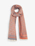 Echarpe imprimé infini stylisé - Orange - 4