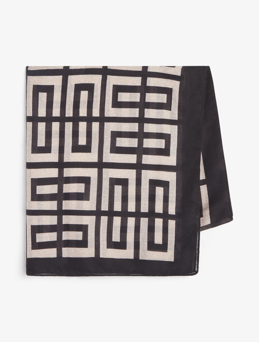 Foulard imprimé géométrique - Noir - 2