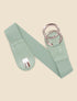 Ceinture croco à boucle ronde - Vert d&