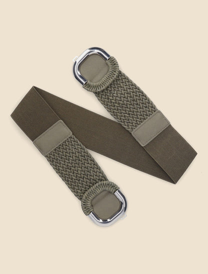 Ceinture macramé à boucle - Kaki - 3