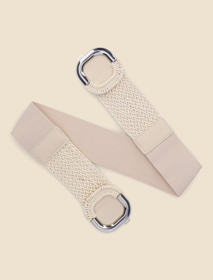 Ceinture macramé à boucle - Beige - 3