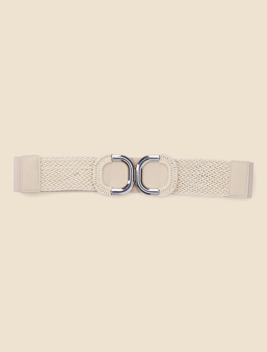 Ceinture macramé à boucle - Beige - 2