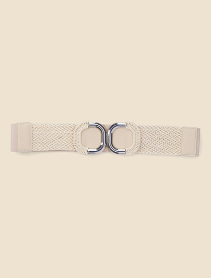 Ceinture macramé à boucle - Beige - 2